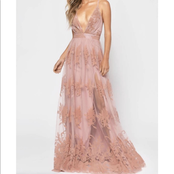 Mauve Floral Maxi - Picture 5 of 12